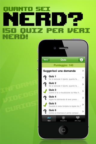 Quanto Sei Nerd ? app screenshot