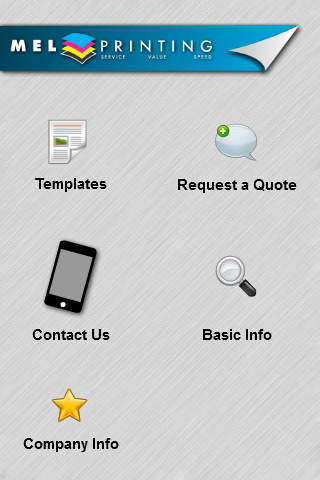Mel Printing iPhone screenshot 1 - Business app