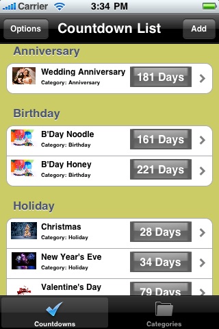 iCalendarCountdown screenshot
