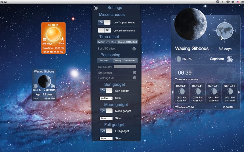 Screenshot #3 pour Moon Phase Gadget