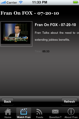 Fran's Feed screenshot
