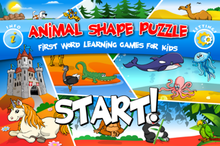 abby - animal preschool shape puzzle free - first word (farm animals, zoo...) iphone screenshot 1