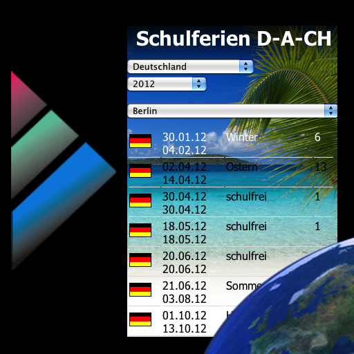 Schulferien D-A-CH-NL-FR icon