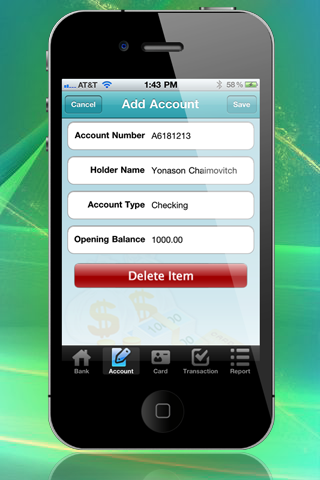 Bank & Credit Card Tracking HD Lite screenshot 2