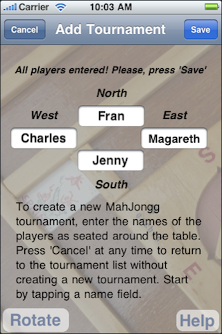 Mahjong Scores screenshot