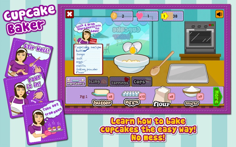 Screenshot #1 pour Cupcake Baker