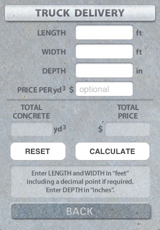 DIY Concrete Imperial - Concrete Calculator