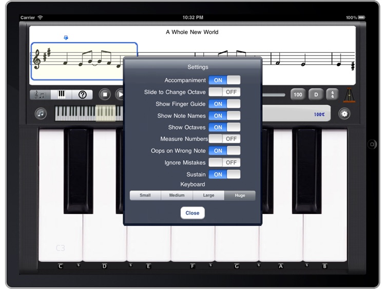 ezPiano for iPad: 100+ Songs with Full Accompaniment! screenshot-3