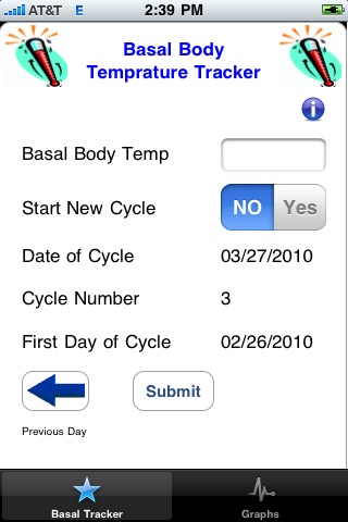 Basal Body Temperature Tracker