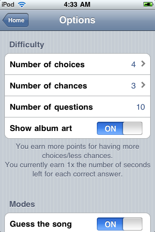 Screenshot #2 pour Tunes Quiz Free