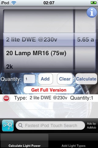 Light Power Calculator Lite