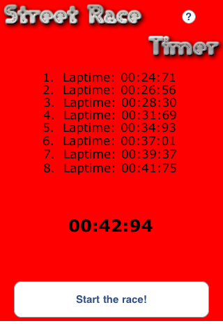 Street Race Timer screenshot 2