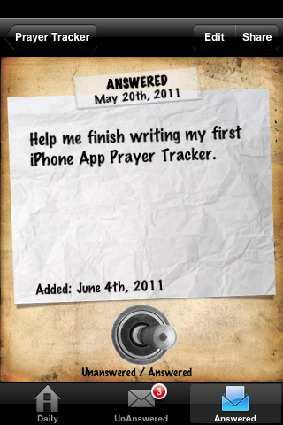 PrayerTracker screenshot