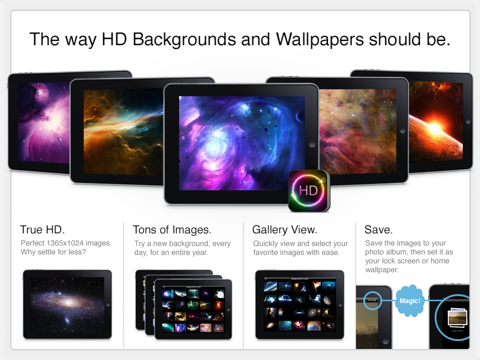 HD Space Wallpapers iPad screenshot