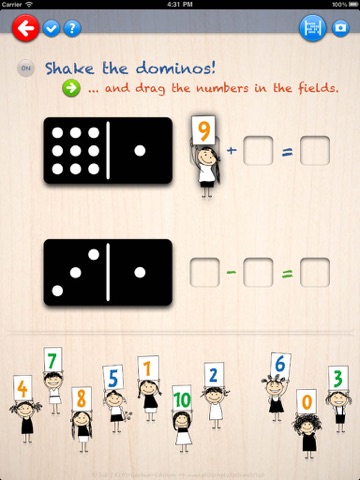 Domino-KIDS-Calculations | Grade 1 app screenshot 2