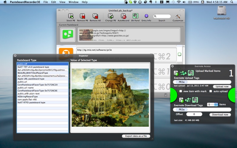 Screenshot #1 pour Pasteboard Recorder 3E