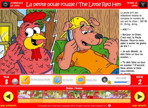 Ana Lomba’s French for Kids: The Red Hen (Bilingual French-English Story) screenshot 4