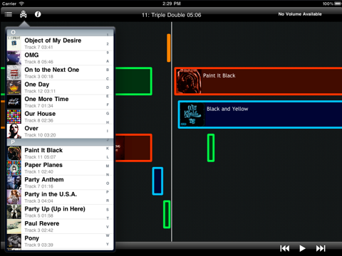 All Day: Decoded iPad screenshot 4 - Music app