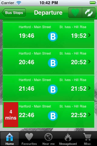 Cambridge Guided Busway - Timetable