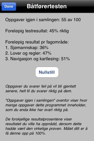 Båtførerprøven - Test deg selv