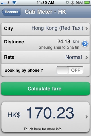 Cab Meter - Hong Kong Taxis