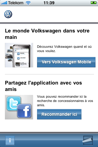 Volkswagen Händlersuche screenshot 2