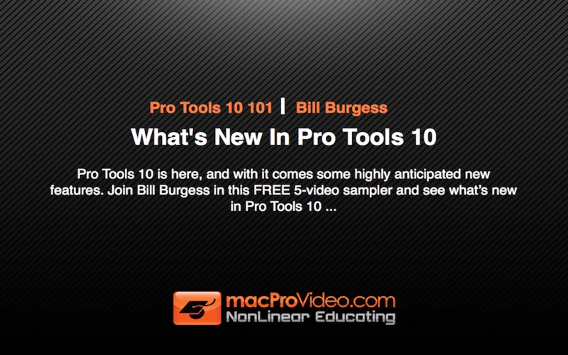 course for pro tools 10 100 - what's new in pro tools 10 iphone screenshot 1