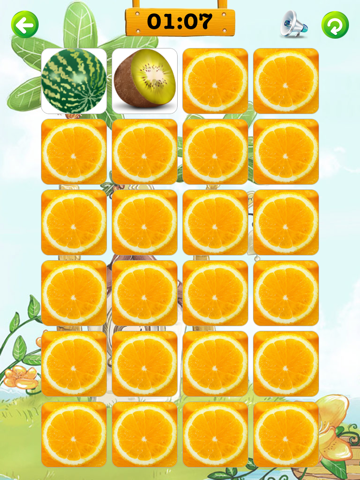 Fruits Memory Game lite iPad screenshot 2 - Games app