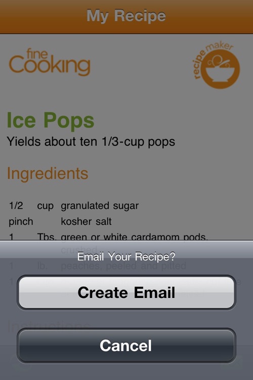 Ice Pops Recipe Maker from Fine Cooking screenshot-3