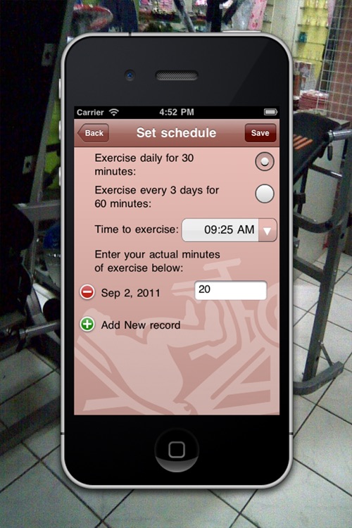 Exercise Reminder HD Lite screenshot-3