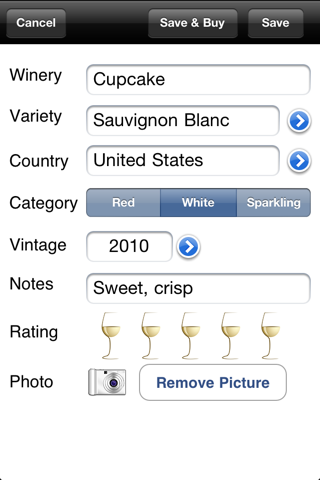 WineSnap screenshot