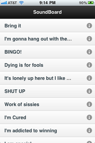 Screenshot 1 of Charlie Sheen - MediaMachine App