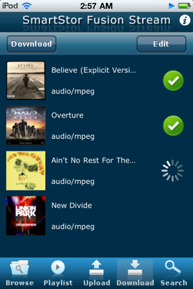 SmartStor Fusion Stream DLNA Digital Media App screenshot 2