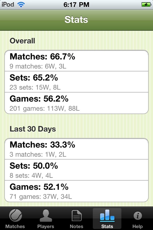 Tennis Match Point - Score Manager, Journal and Statistics screenshot-4