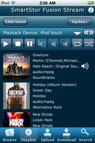 SmartStor Fusion Stream DLNA Digital Media App screenshot