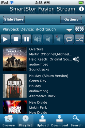 SmartStor Fusion Stream DLNA Digital Media App screenshot 1