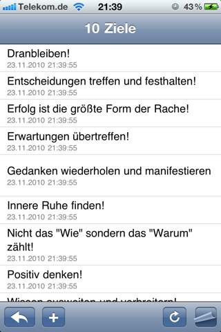 iTargets app screenshot 3