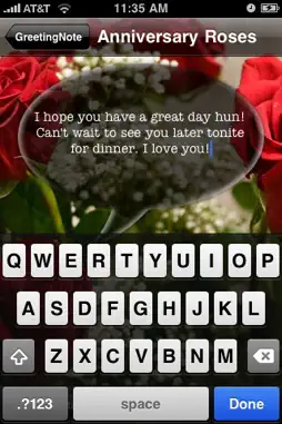 GreetingNote screenshot 1