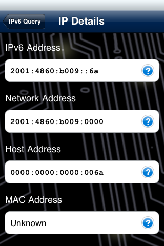 IPv6 Query screenshot 5