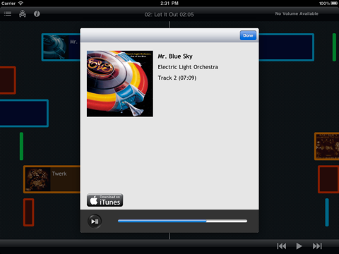 All Day: Decoded iPad screenshot 3 - Music app