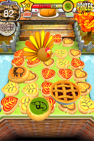 Cookie Dozer - Thanksgiving Screenshot 1