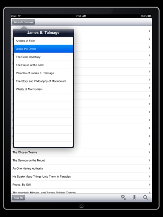 James E. Talmage Collection for iPad