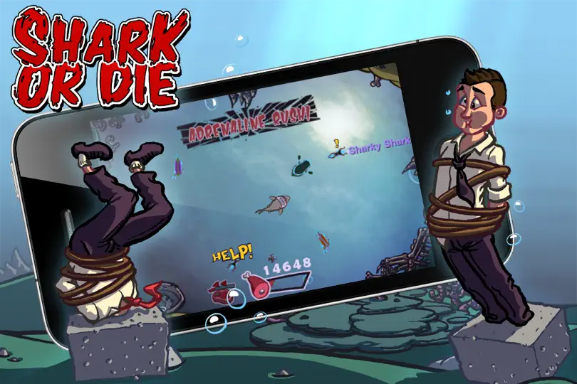 Capture d'écran de Shark Or Die sur iPhone 5