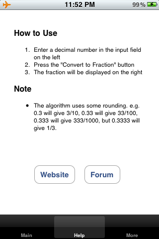 To Fraction screenshot 3