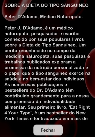 Blood Type Diet® in Portuguese