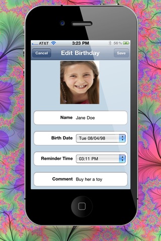 Birthday Reminder 2 "Lite Edition" screenshot-3