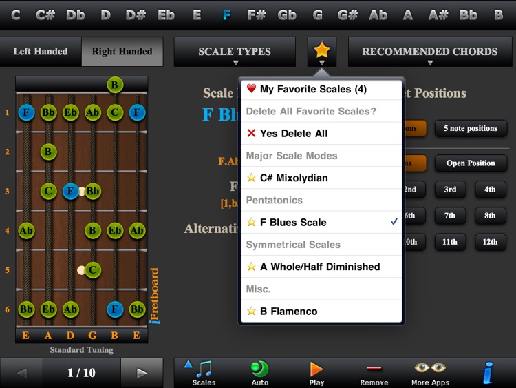 Guitar Scales, Arpeggios & Chord Finder