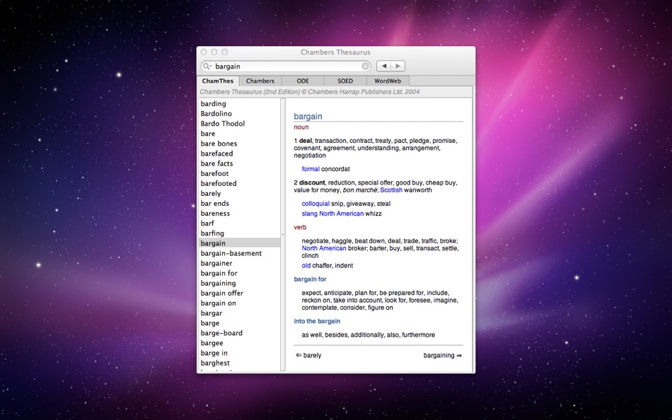 Chambers Thesaurus - 6.3 - (macOS)