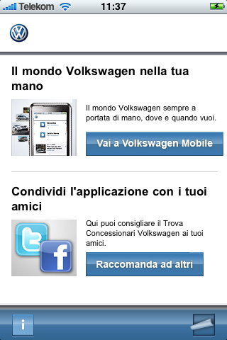 Volkswagen Händlersuche screenshot 2