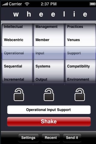 Wheelie app screenshot